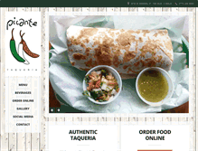Tablet Screenshot of picantetaqueria.com